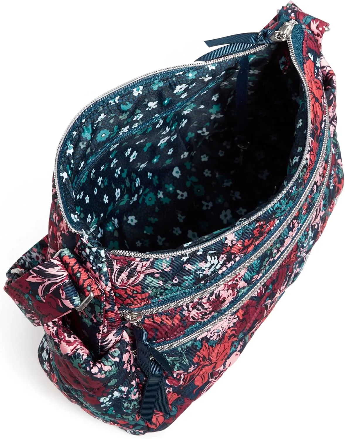 Vera Bradley Women's Performance Twill Triple Zip Shoulder Satchel Purse