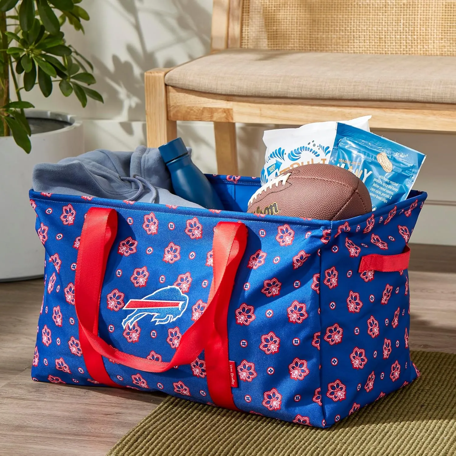 Vera Bradley Women's Recycled Lighten Up NFL Large Car Tote (Multiple Teams Available)