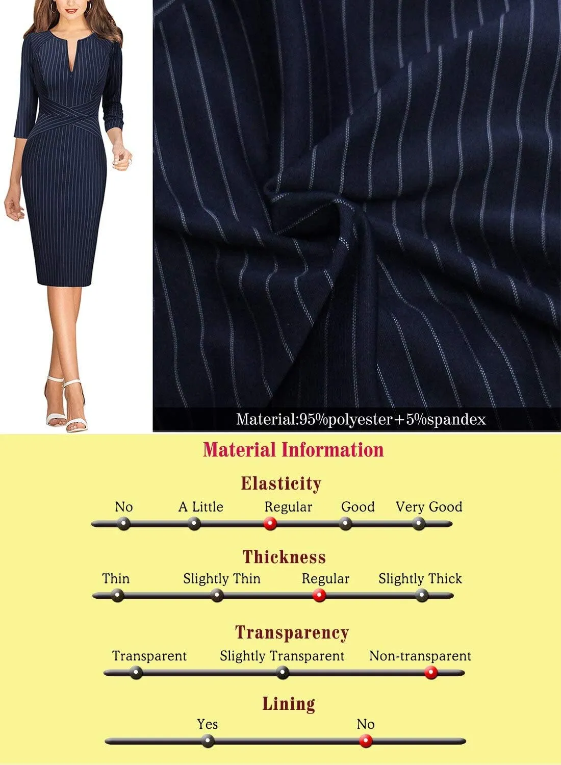 VFSHOW Womens Slim Zipper Up Work Business Office Party Bodycon Pencil Sheath Dress