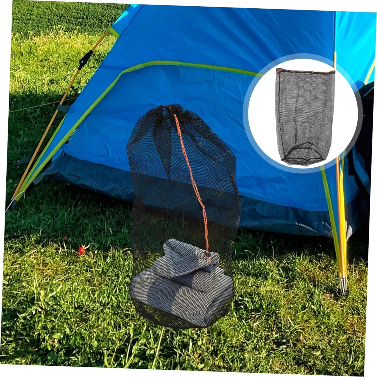 VICASKY Camping Storage Bag Portable Camo Draw Bag Travel ing Cubes Compact Hiking Travel Gear Backing Camper