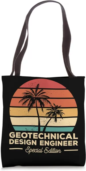 Vintage Geotechnical Design Engineer Engineering Tote Bag