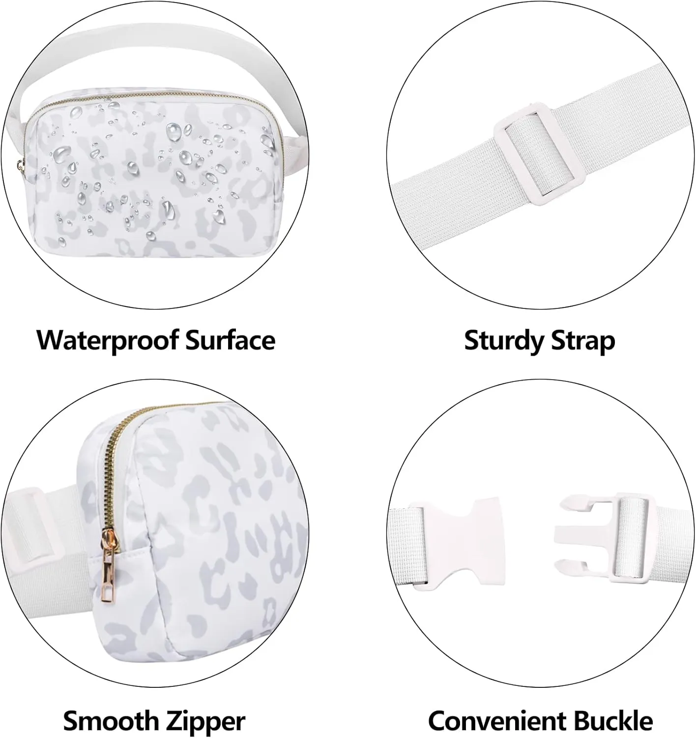 VOROLO Fanny Pack For Women And Men Crossbody Bag Belt Bag with Adjustable Strap Easter Gifts