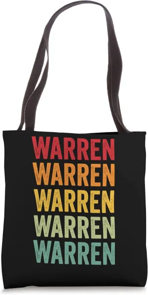 Warren County, Missouri, Rainbow Text Design Tote Bag