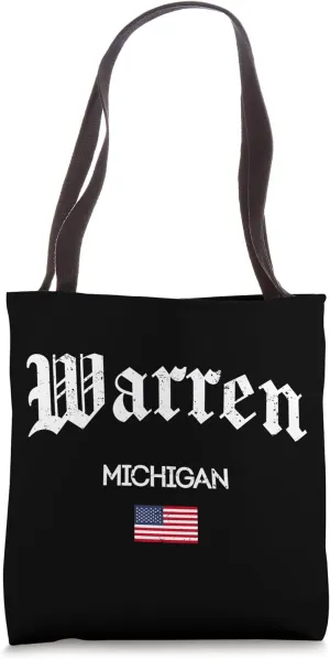 Warren Michigan Gothic Design Tote Bag