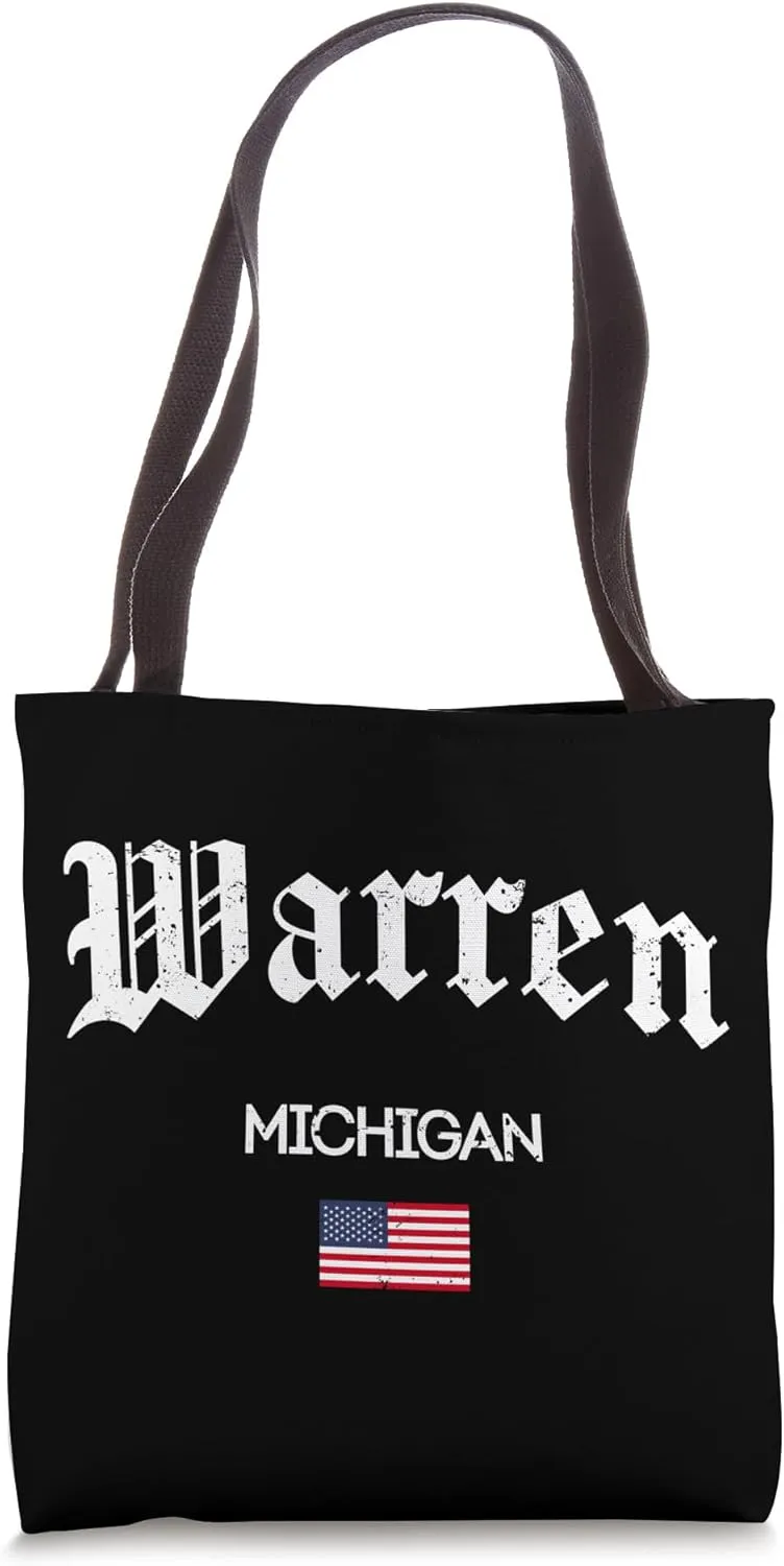 Warren Michigan Gothic Design Tote Bag