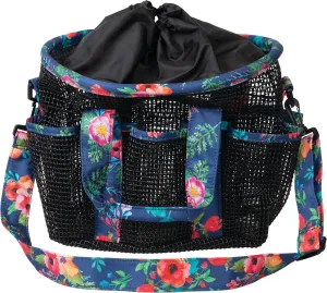 Weaver Leather Mesh Grooming Bag, Black with Floral Watercolor Binding, 65-2053-202