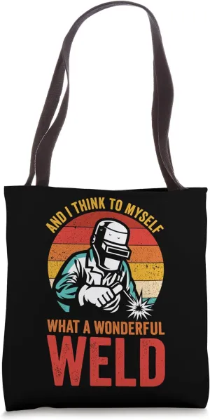 Welder Sunset Welding Construction Weld Support Welder Tote Bag