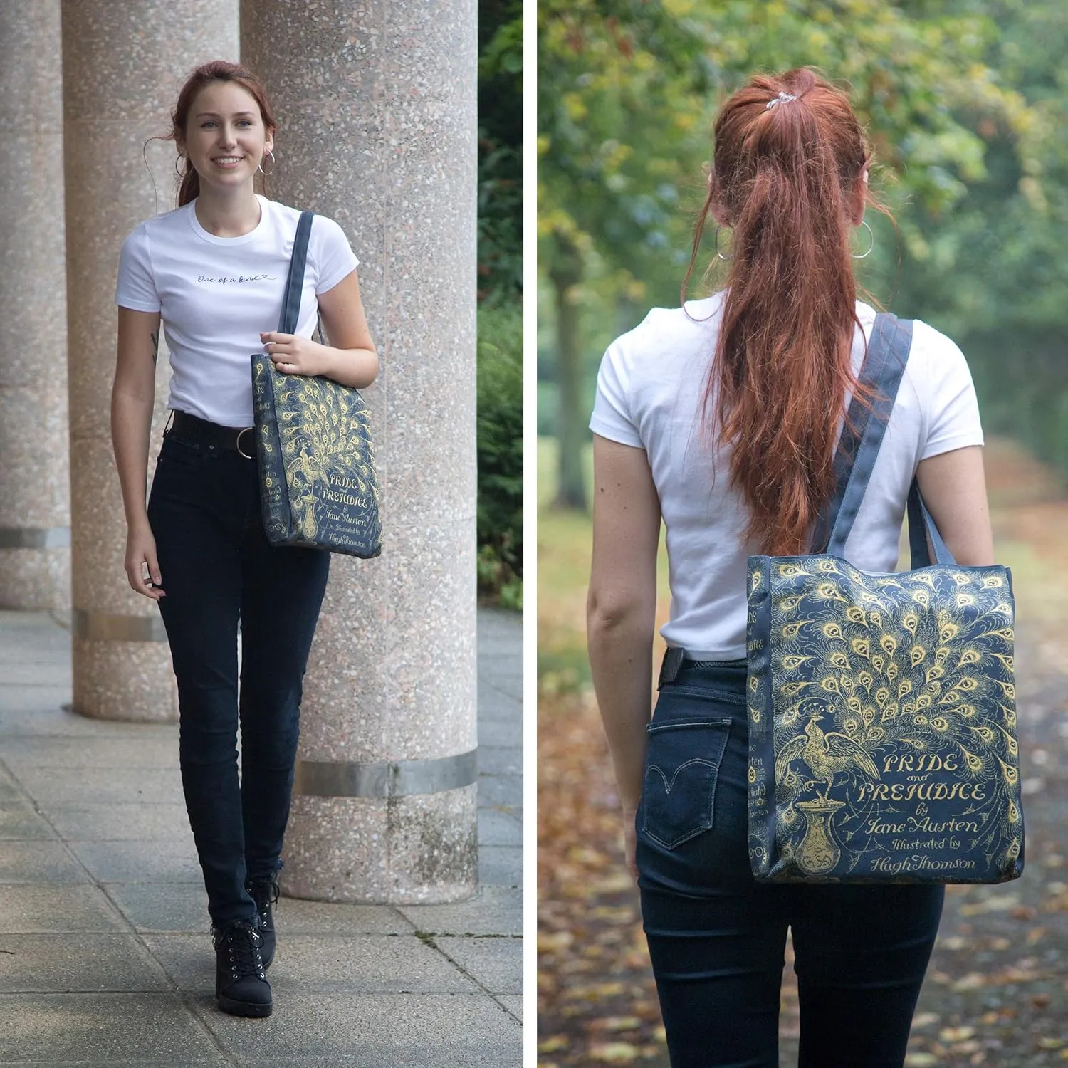 Well Read Book Themed Tote Bag for Book Lovers - Ideal Literary Gifts for Readers & Bookworms - Versatile Shoulder Bag
