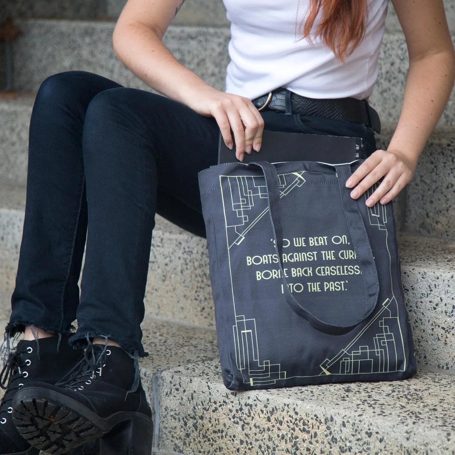 Well Read Book Themed Tote Bag for Book Lovers - Ideal Literary Gifts for Readers & Bookworms - Versatile Shoulder Bag