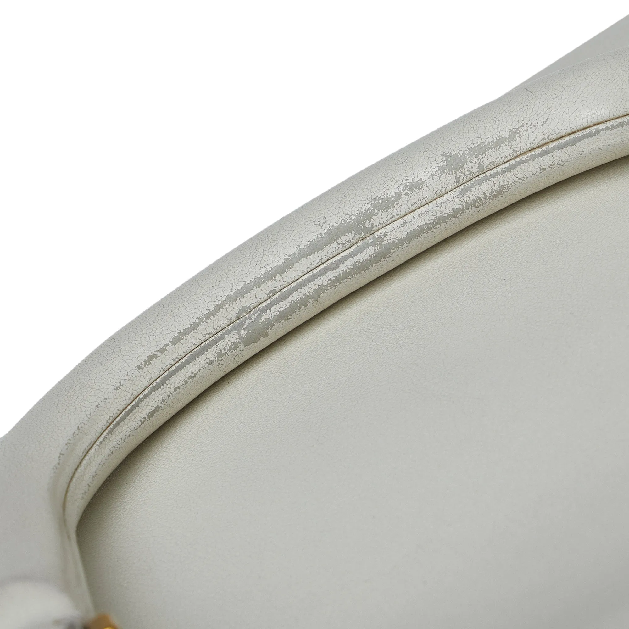 White Fendi Medium Glacier FF Tote Satchel