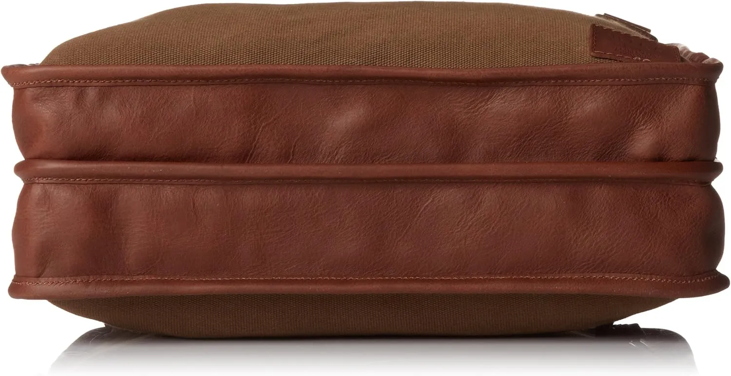 Will Leather Goods Men's Aldridge Portfolio Briefcase, Tobacco, One Size