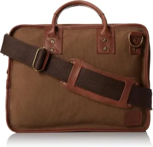 Will Leather Goods Men's Aldridge Portfolio Briefcase, Tobacco, One Size