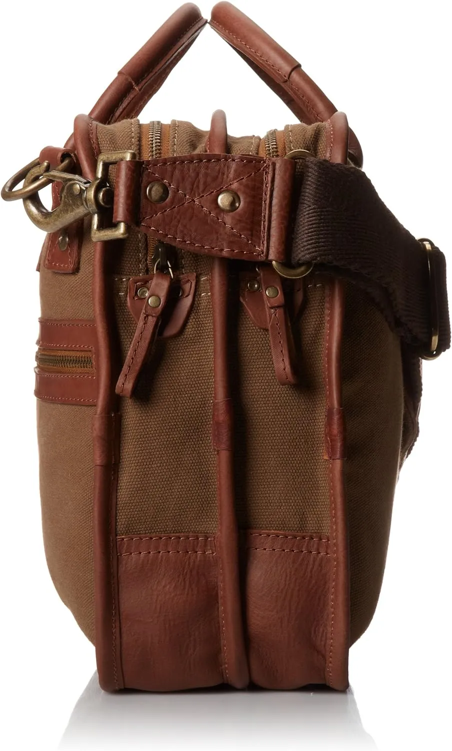 Will Leather Goods Men's Aldridge Portfolio Briefcase, Tobacco, One Size