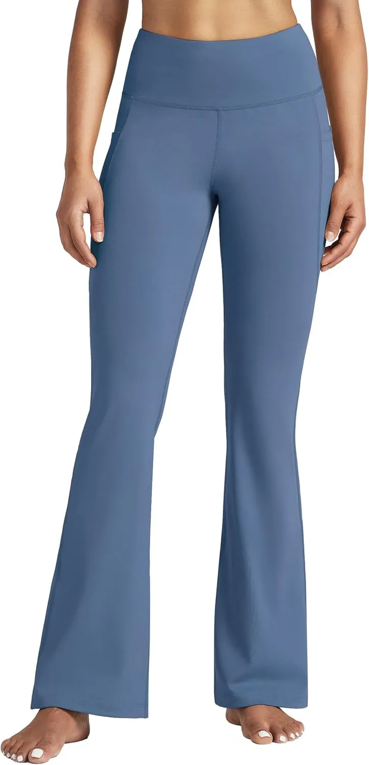 Willit Women's Yoga Pants 27"/29"/31"/33" Flare Leggings Bootcut High Waist Tummy Control Workout Pants with Pockets