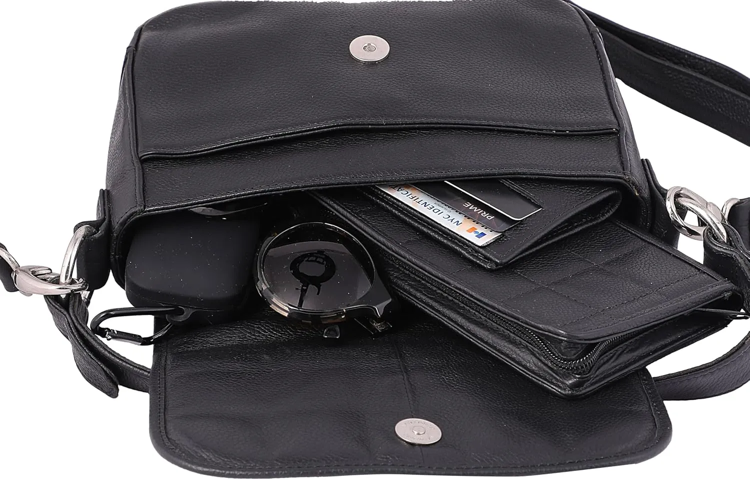 Women Crossbody Bag Leather Shoulder Bag Top Handle Satchel Medium Purse for Ladies