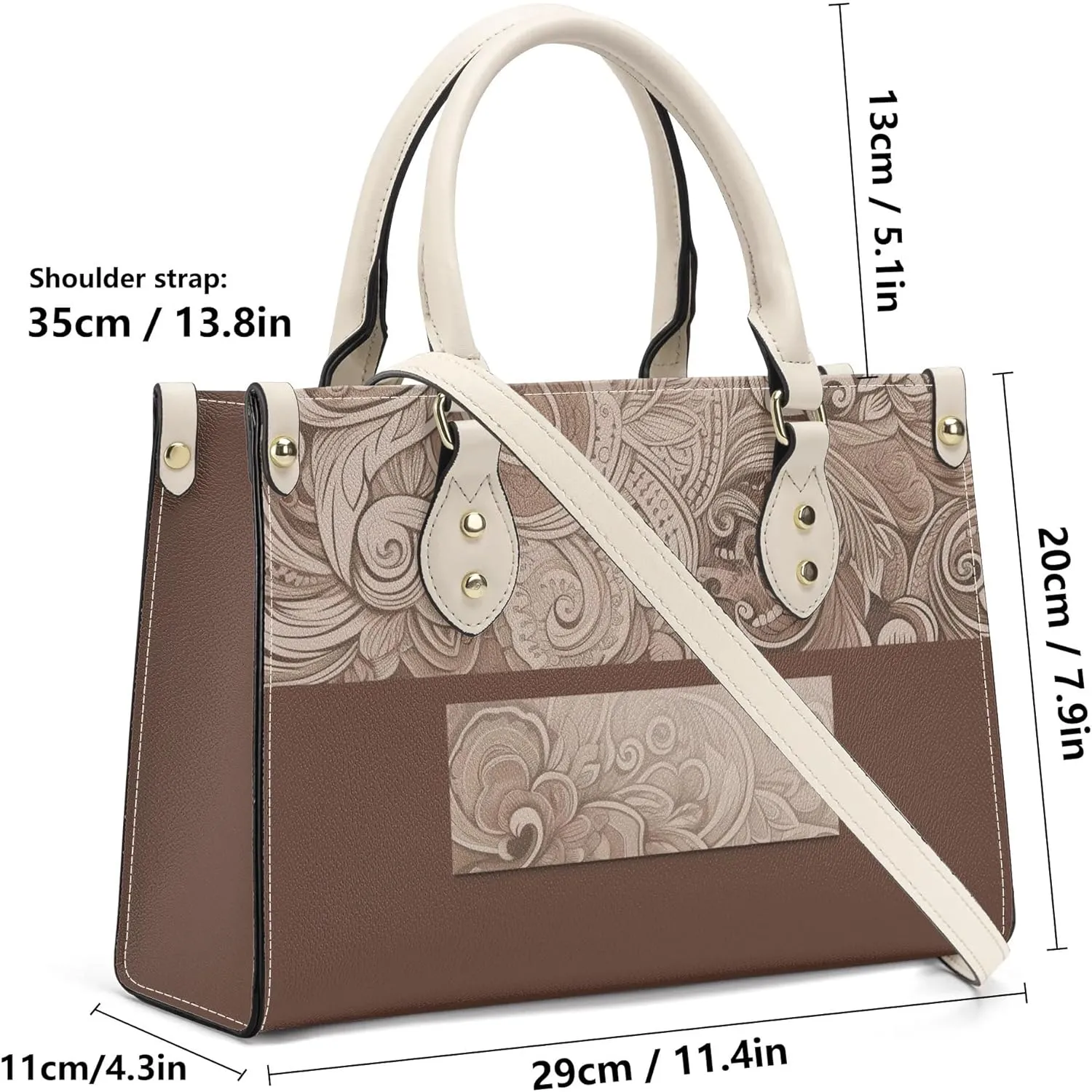 Women Fashion Handbags PU Leather Top Handle Satchel Shoulder Tote Bags for Ladies