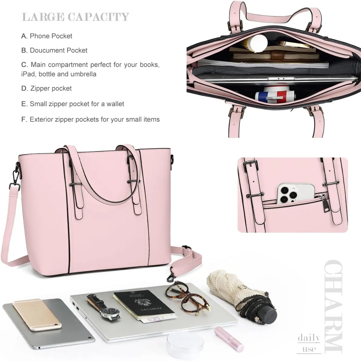 Women Purses and Handbags Tote Shoulder Bag Top Handle Satchel Bags for Ladies