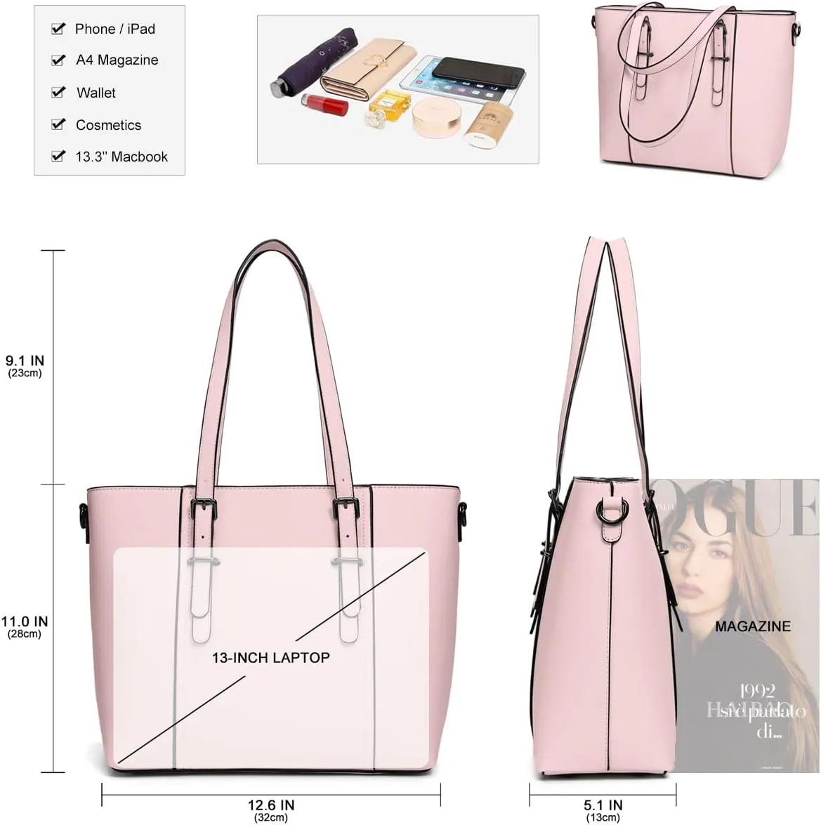 Women Purses and Handbags Tote Shoulder Bag Top Handle Satchel Bags for Ladies