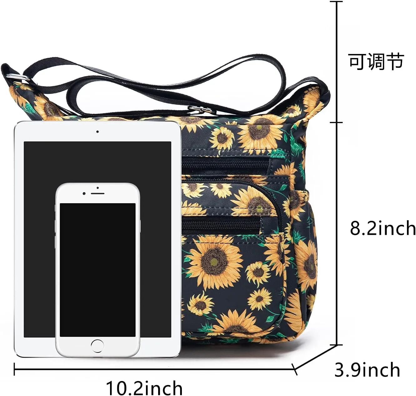 Women Shoulder Handbag Roomy Multiple Pockets Bag Ladies Crossbody Purse Tote Top Handle Satchel