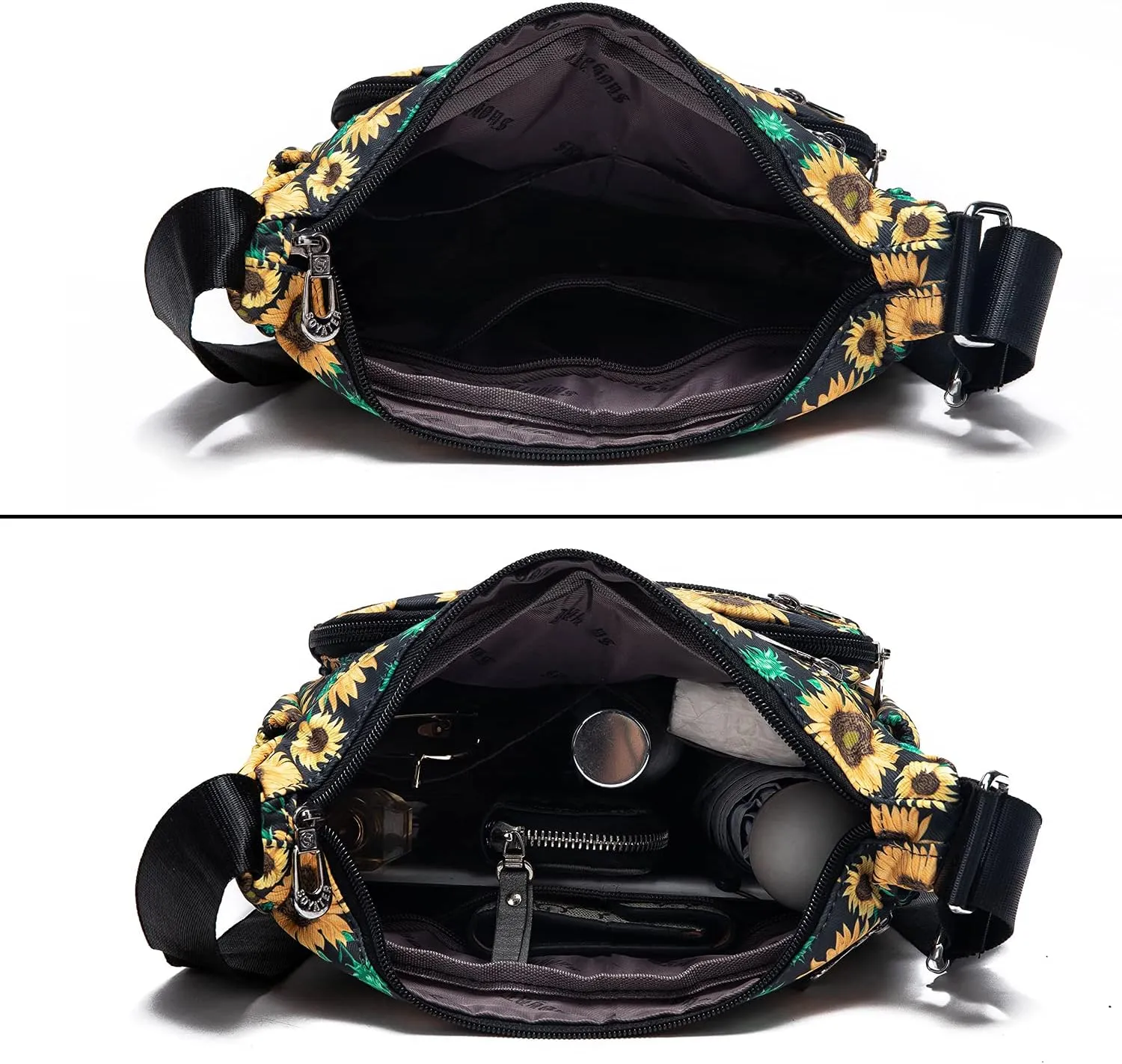 Women Shoulder Handbag Roomy Multiple Pockets Bag Ladies Crossbody Purse Tote Top Handle Satchel
