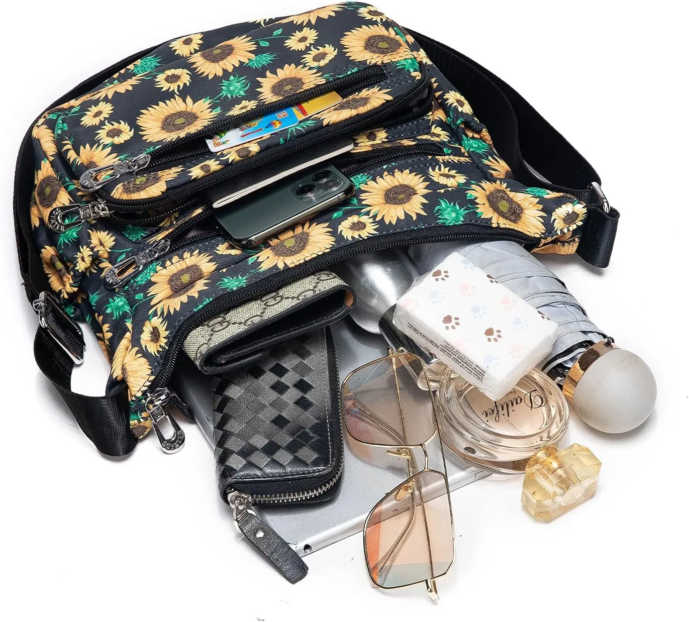 Women Shoulder Handbag Roomy Multiple Pockets Bag Ladies Crossbody Purse Tote Top Handle Satchel