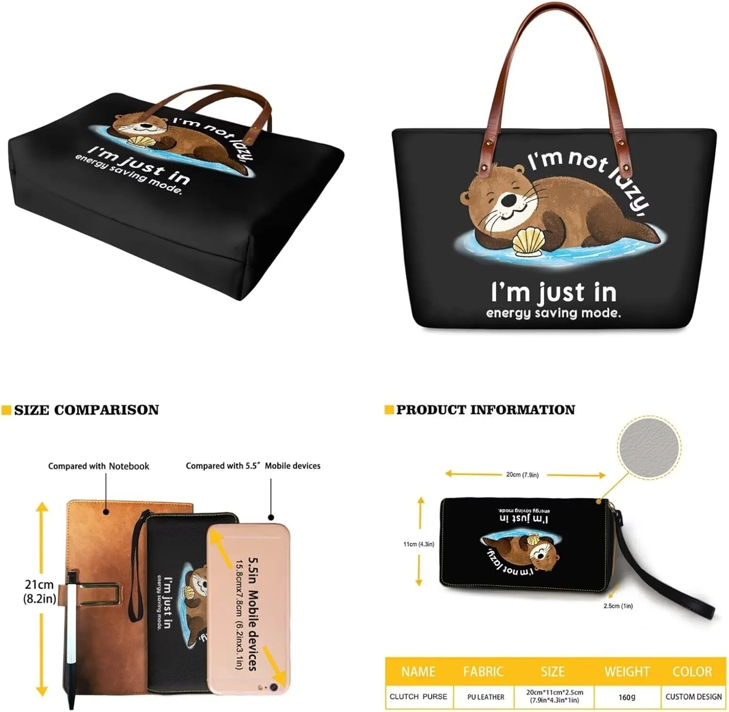 Women Top Handle Purse Set Large Tote Bag with Wallet Zipper Hobo Purse Satchel Handbag for Travel Shopping