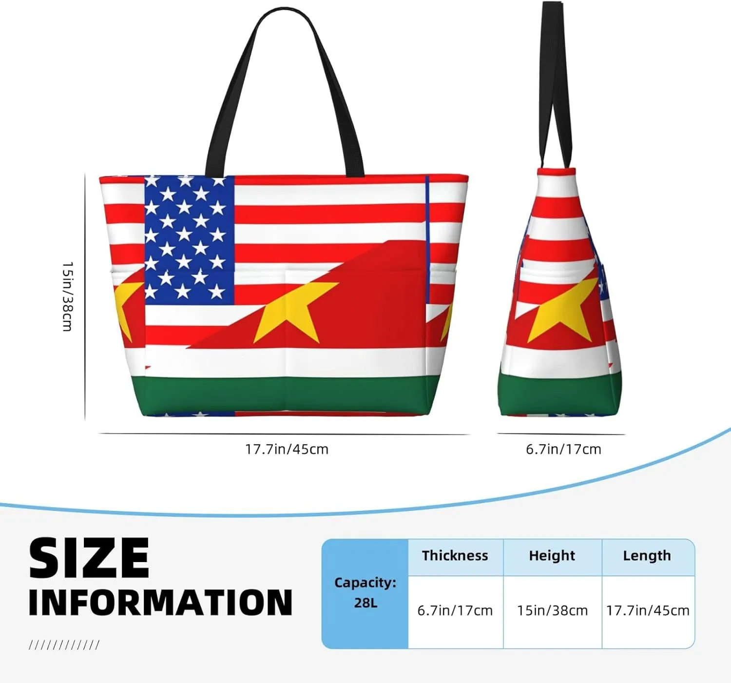 Women's Beach Travel Bags Large Waterproof Tote Bag with Pockets Sandproof Handbag for Beach Gym Vacation