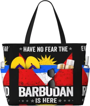 Women's Beach Travel Bags Large Waterproof Tote Bag with Pockets Sandproof Handbag for Beach Gym Vacation