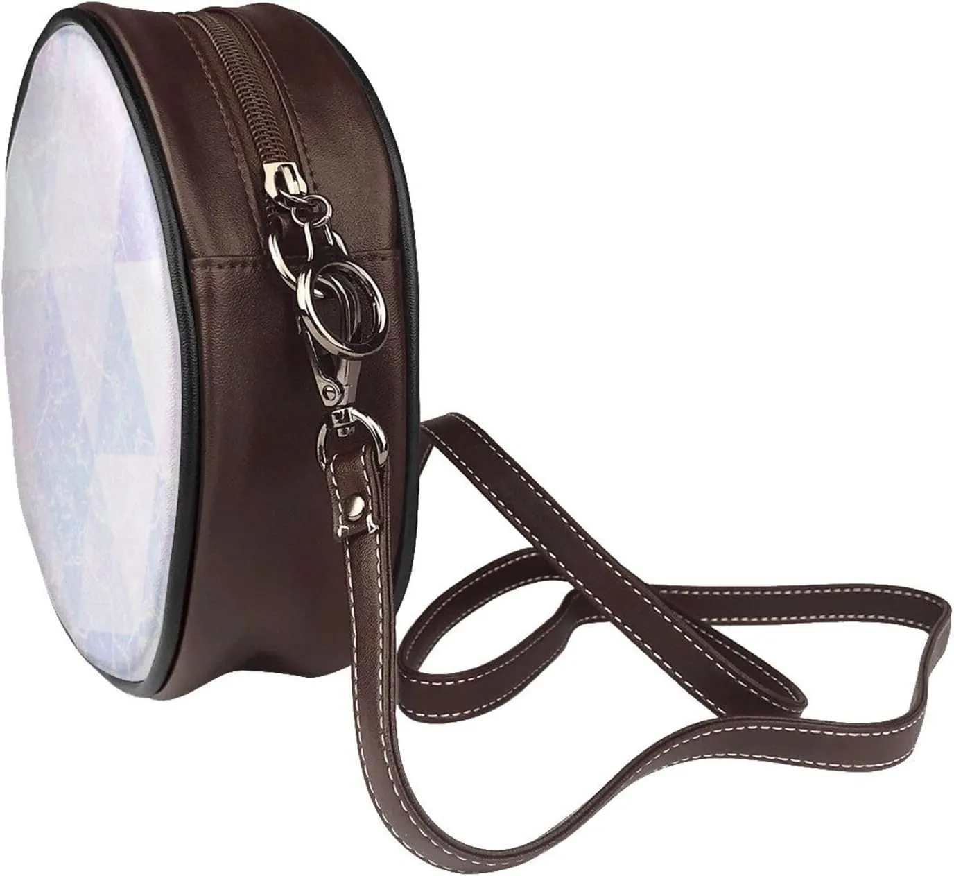 Women's Crossbody Purse - PU Leather Crossbody Bags for Women, Circle Purse Bag for Travel Business Party