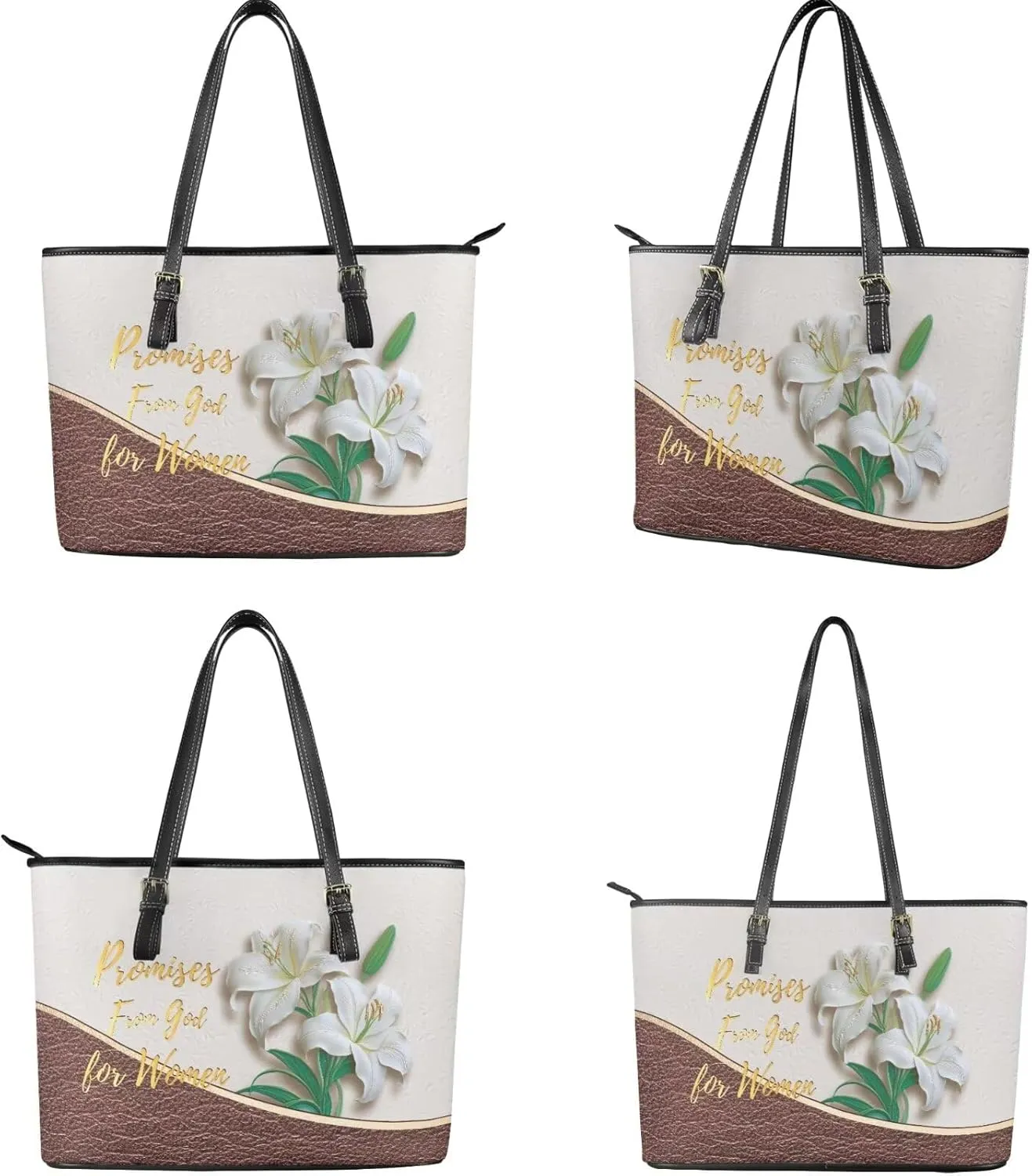 Womens Handbag Sets Satchel Purse Waterproof Tote Bag with Wallet Set for Ladies