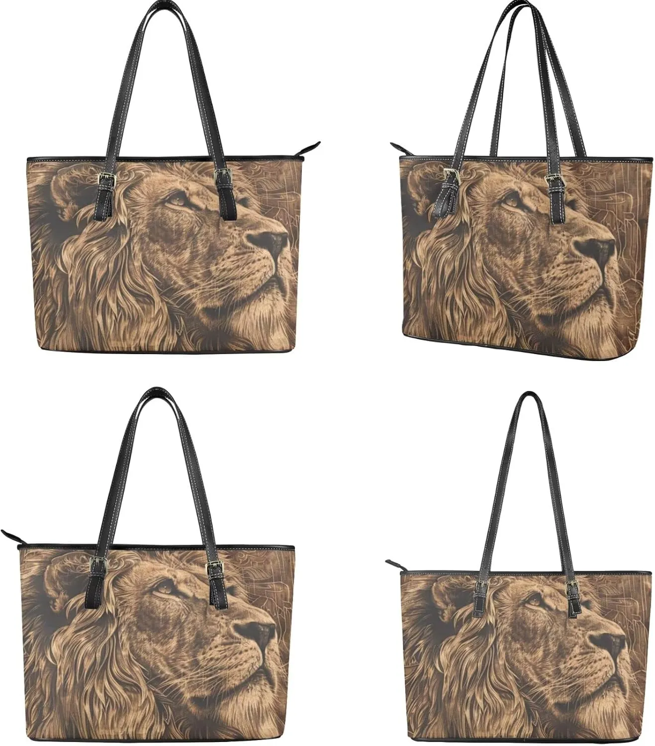 Womens Handbag Sets Satchel Purse Waterproof Tote Bag with Wallet Set for Ladies