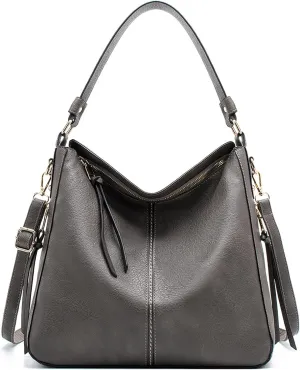 Women's Handbag Shoulder Bag Vintage-Inspired PU Vegan Leather Stylish Crossbody Bucket Purse Satchel