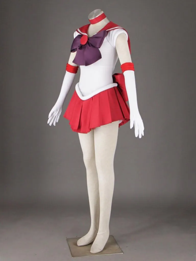 Women's Hino Rei Cosplay Costume 6 Pcs Set