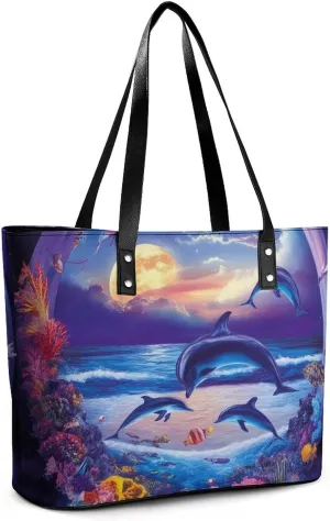 Womens Large Capacity Shoulder Tote Bag Casual Multifunction Handbags