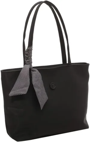 Women’s Lightweight Nylon Tote Bag with Zipper - Casual Handbag for Commuters - Double Handle Shoulder Purse (Green)