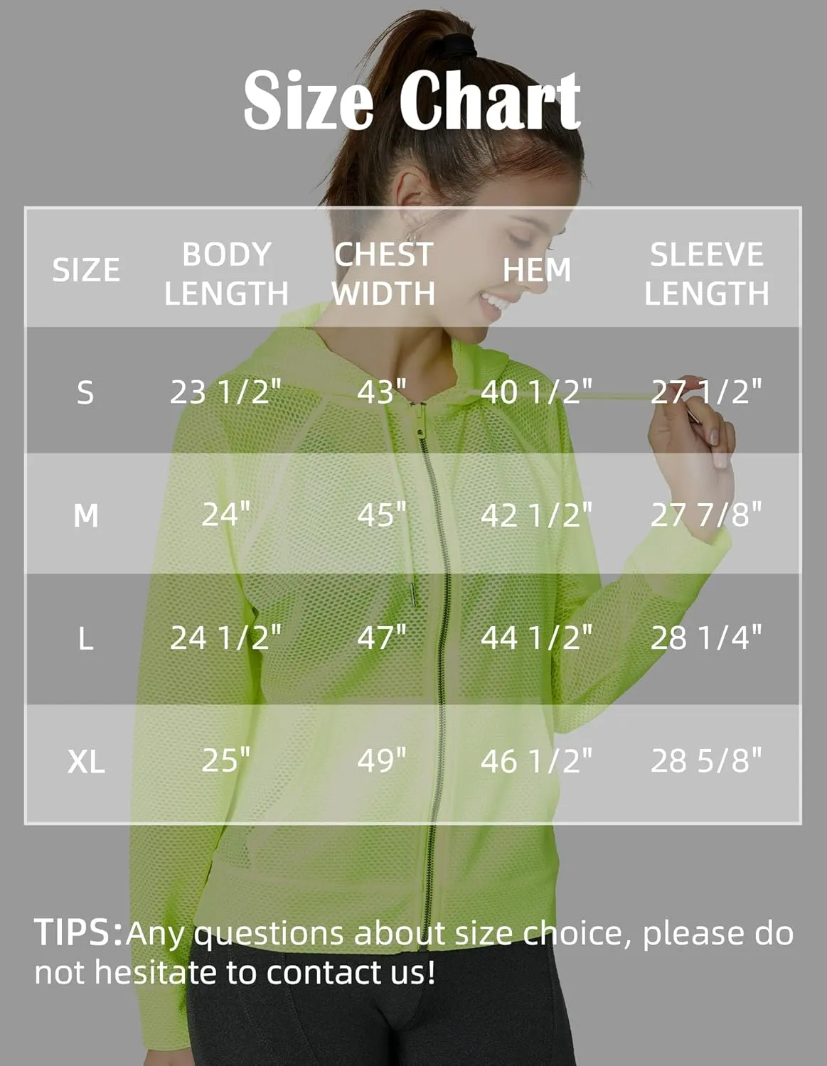 Women's Long Sleeve Mesh Hoody Sheer Hooded Sweatshirt Lightweight Athletic Jacket Zip Up Sheer Hoodie