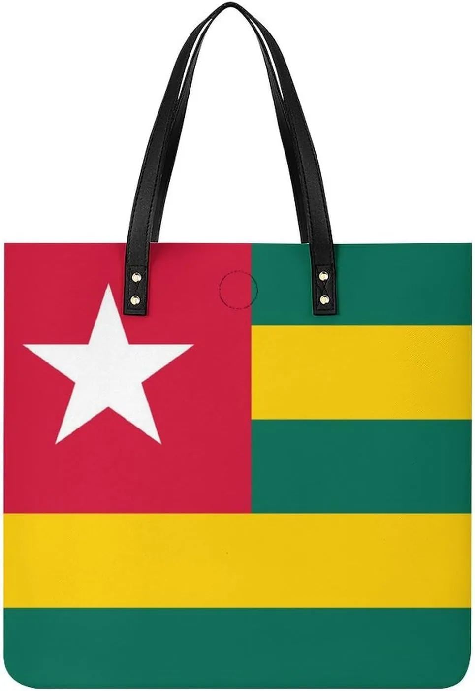 Women's Namibia Flag Leather Tote Handbag Large Capacity Shoulder Bag for Everyday Use