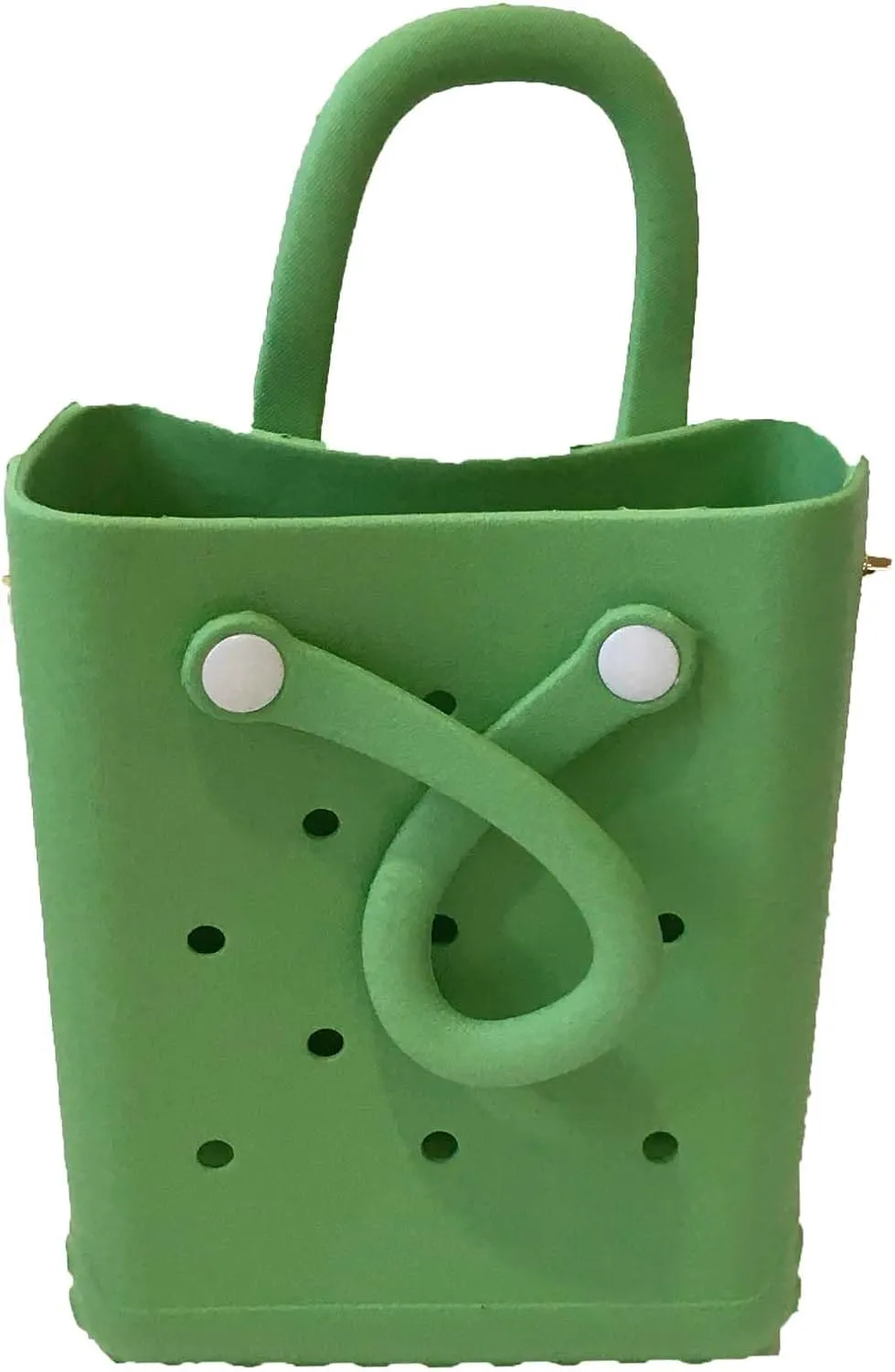 Women's Reva Silicone Mini Bucket Tote Crossbody Bag (Lime Green), FCCB012
