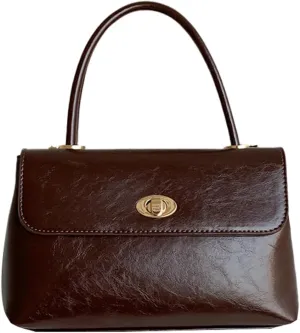 Women's Shoulder Crossbody Bag Handbag Retro Designer Purse Soft PU Leather Handbag Satchel Small Tote Bag