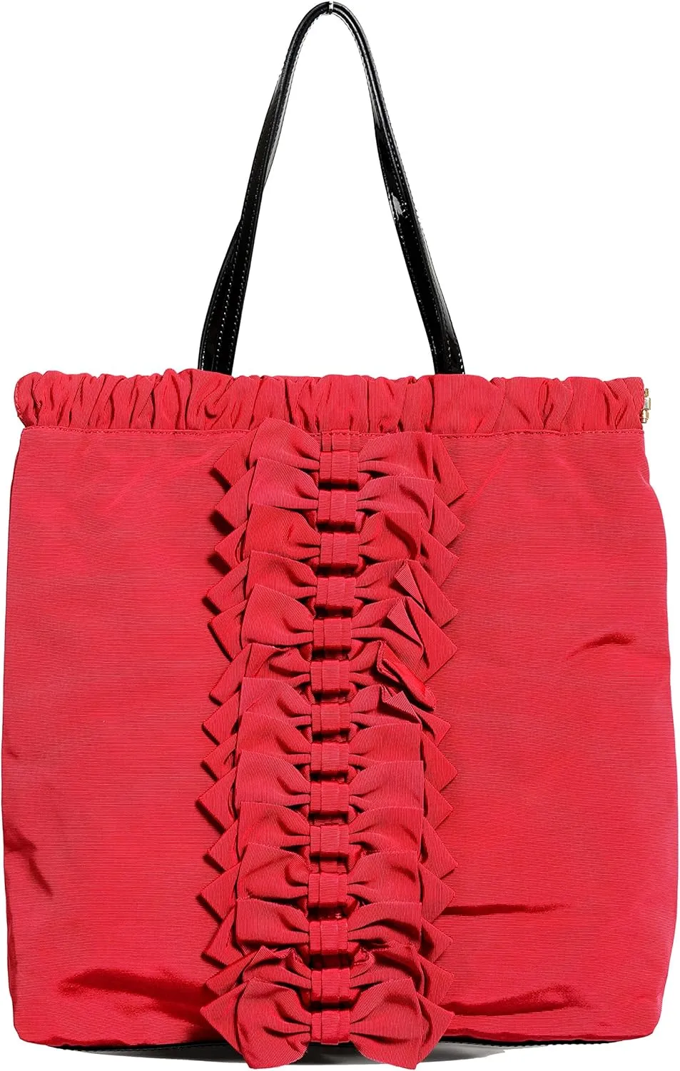 Women's True Red Bows Decorated Tote Shoulder Bag