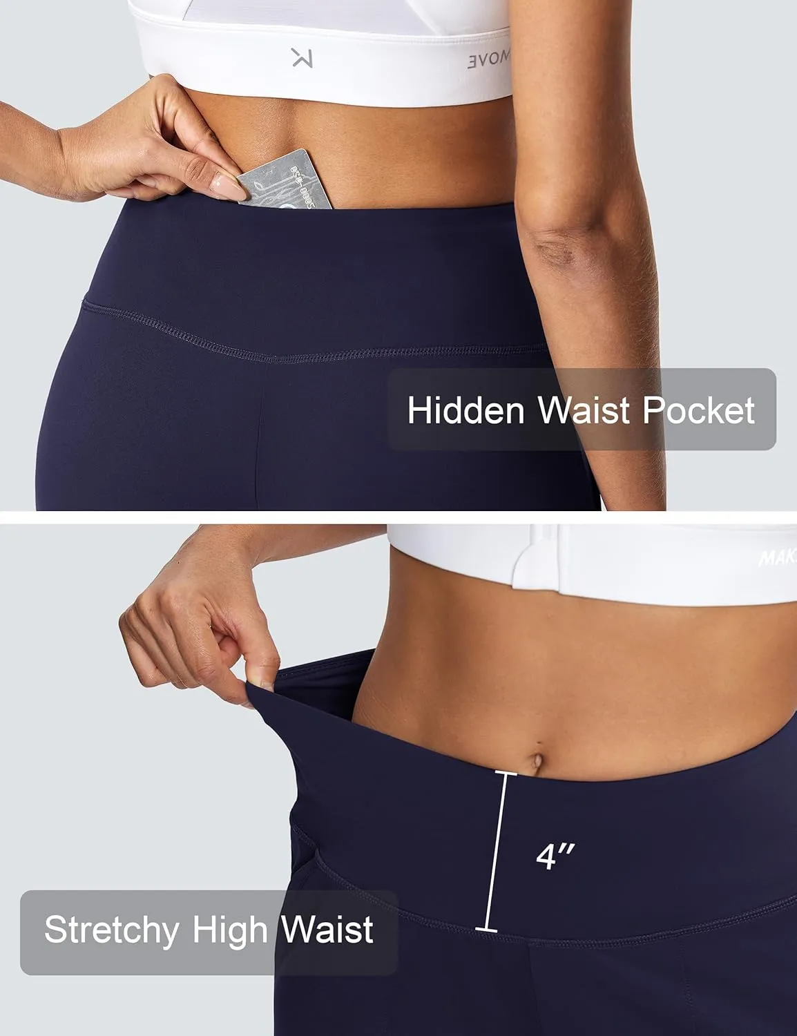 Women's Wide Leg Yoga Capris High Waist Loose Fit Dress Pants with Pockets Casual Lounge Capri Pants for Women