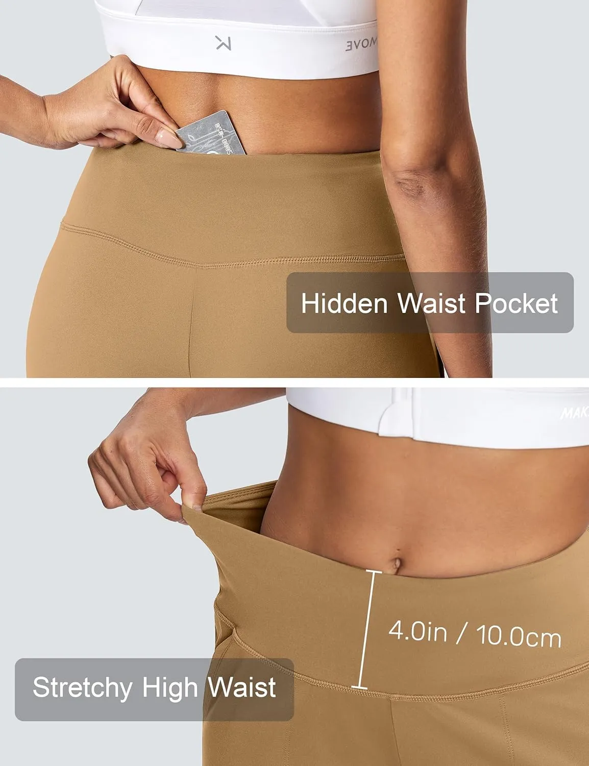 Women's Wide Leg Yoga Capris High Waist Loose Fit Dress Pants with Pockets Casual Lounge Capri Pants for Women