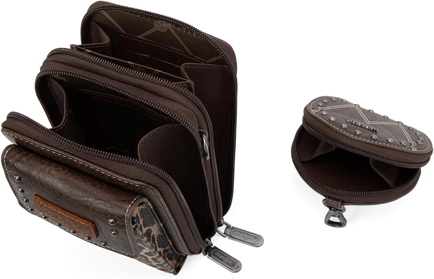 Wrangler 3Pcs Doctor Bag Sets for Women Top-handle Satchel Bag with Cell Phone Handbag and Coin Purse