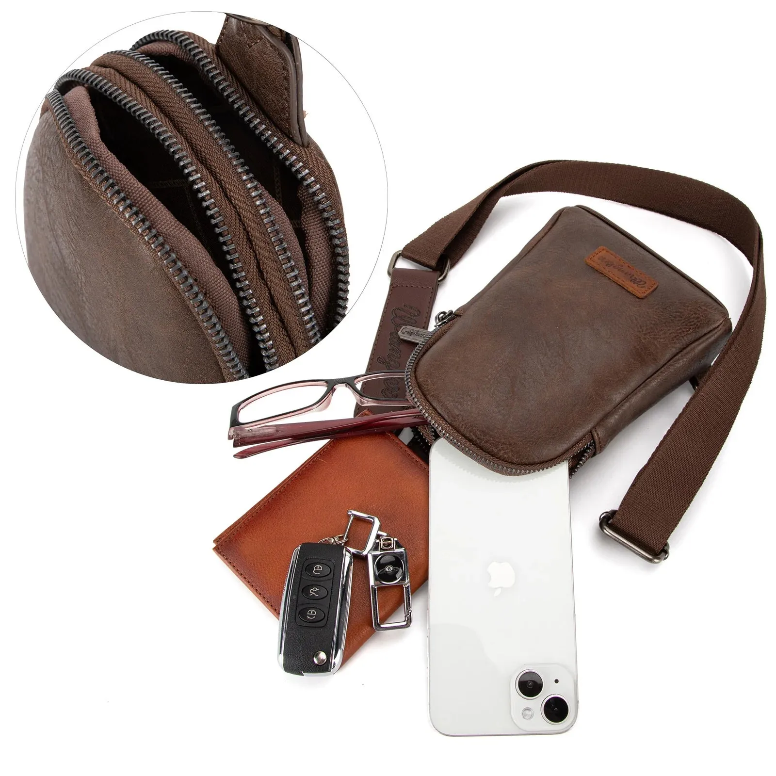 Wrangler Sling Bag - Coffee
