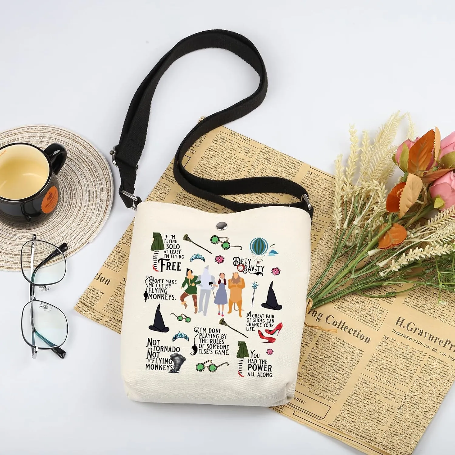 WSNANG Movie Inspired Gift Movie Themed Tote Bag Movie Character Canvas Shopping Bag Ruby Fans Gift