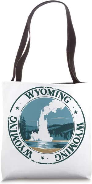 Wyoming Postage Stamp Tote Bag