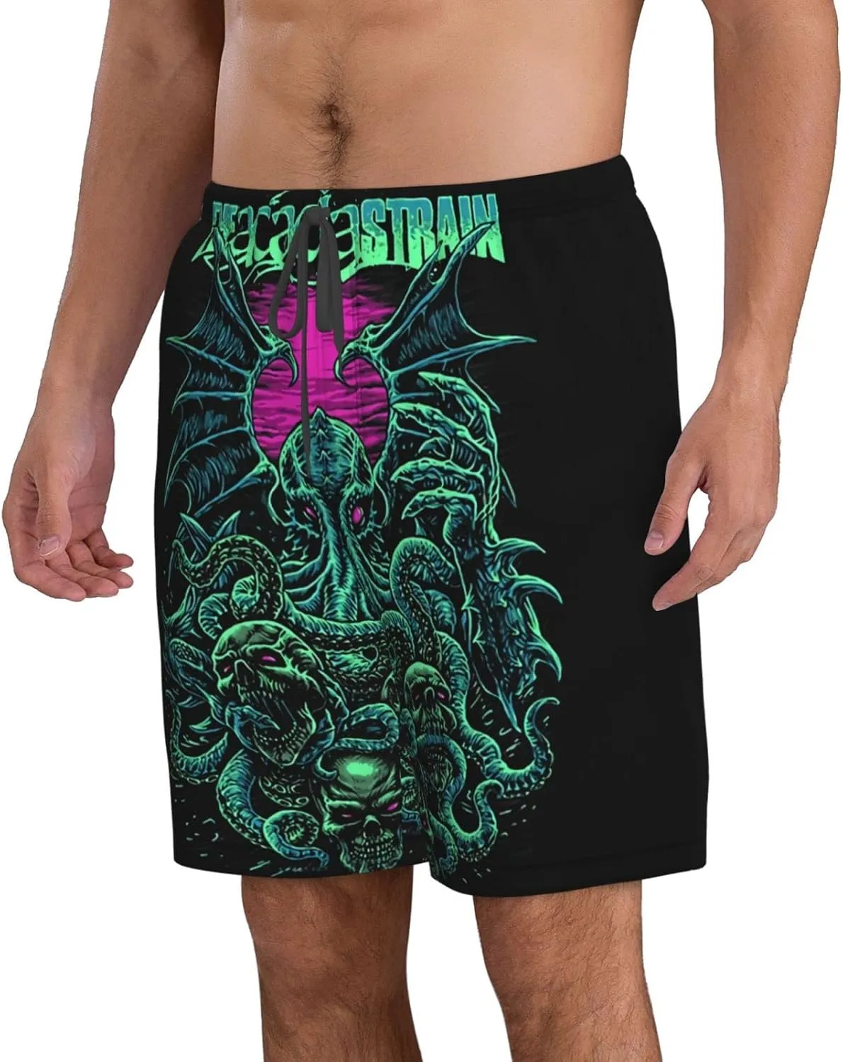 XENITE The Acacia Music and Strain Mens Swim Trunks Swim Shorts with Mesh Lining Beach Shorts Bathing Suits