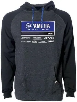 YAMAHA Hooded Sweatshirt Cotton Polyblended Classic Hoodie Powersports Motorcycle ATV UTV Kangaroo Pocket and Drawstring Hood