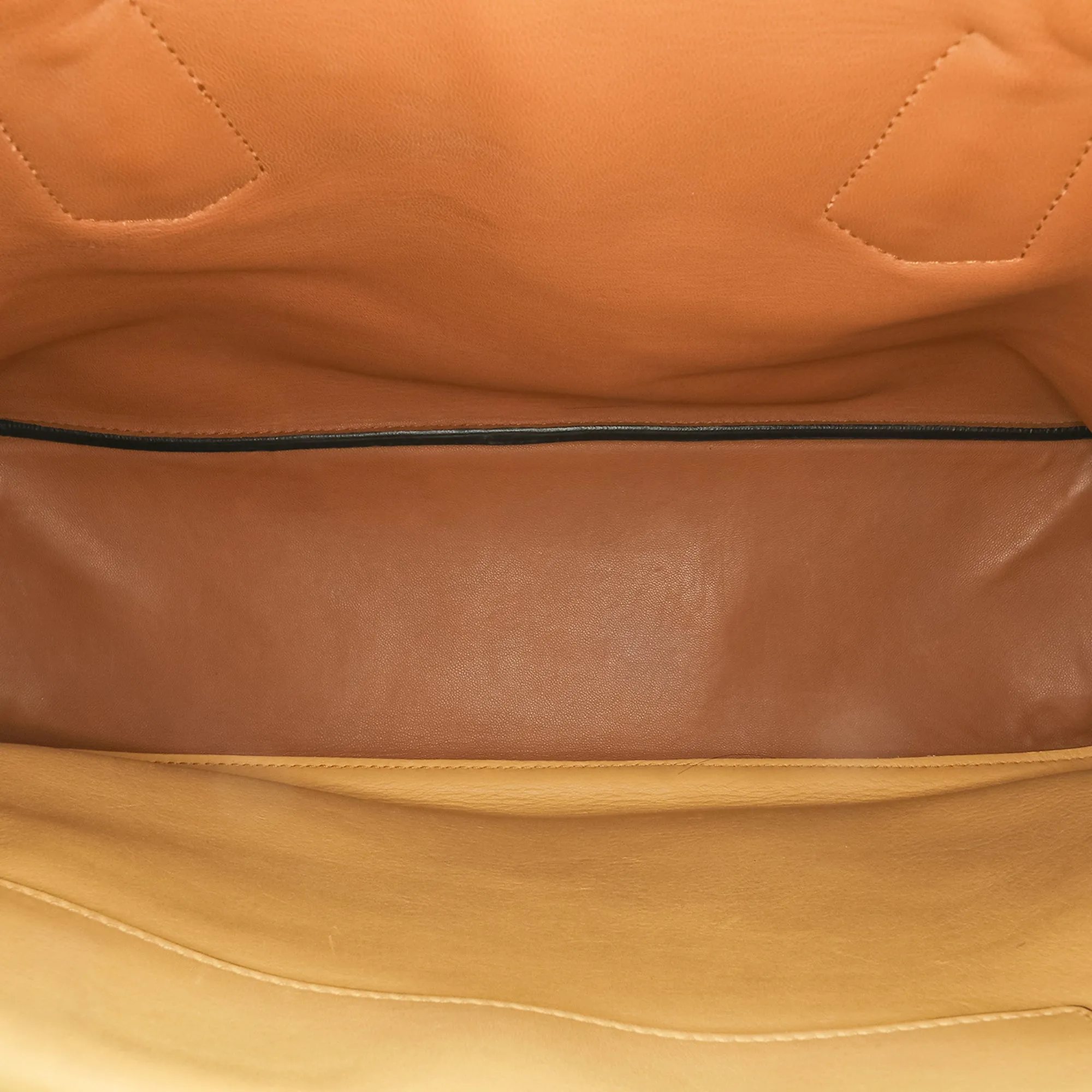 Yellow Prada Large City Calf Double Satchel