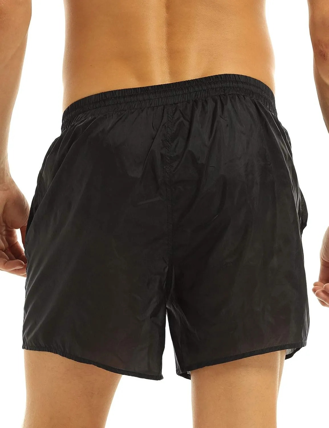 YiZYiF Men's See Through Beach Shorts Underwear Swim Trunks Watershort Lounge Pants